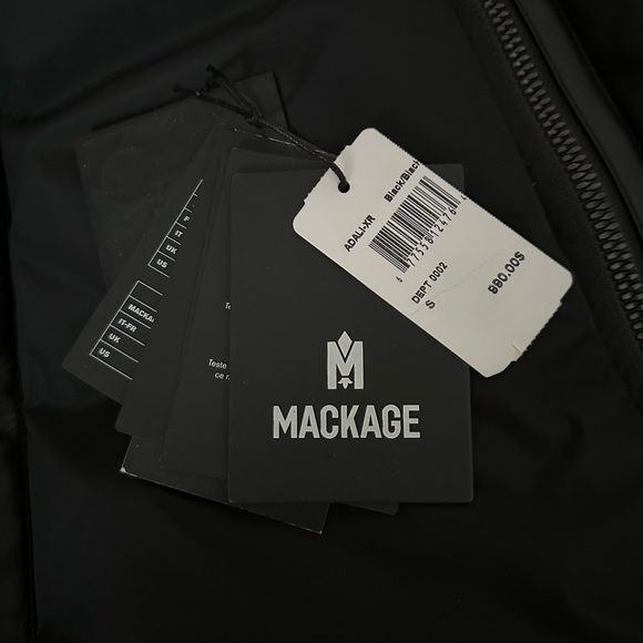 MACKAGE Black Adali Down Coat, Size: Small - Picture 13 of 14